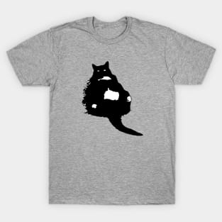 Ink-blot Black Cat T-Shirt